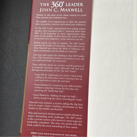 The 360 Degree Leader by John C. Maxwell | Personal Development |Hardcover Book - Picture 3 of 13